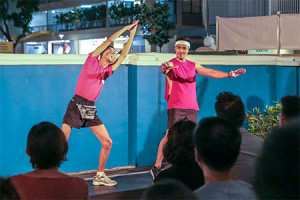 "Heavy Weight", co-written by Hazwan and Nabilah Said, was performed in the Front Courtyard at Late-Night Texting 2019.