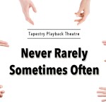 NEVER RARELY, SOMETIMES OFTEN by Tapestry Playback Theatre